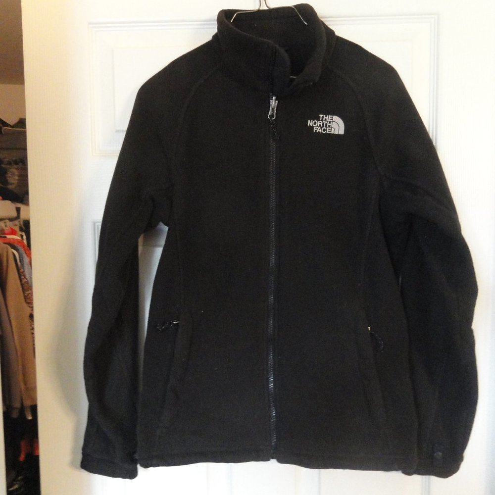 NorthFace Fleece Zip -Up Jacket -Black  Size MD